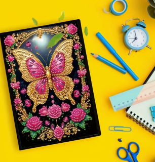 Diamond Painting Notizbuch Schmetterling